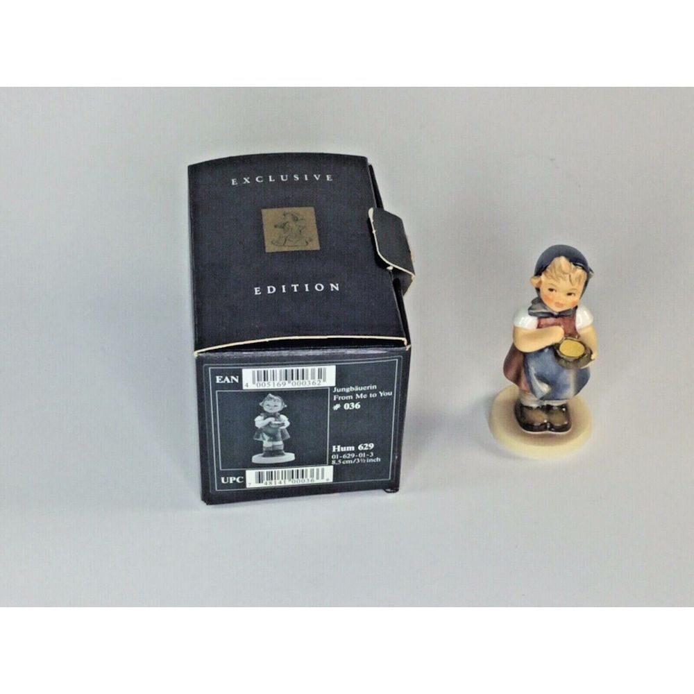 Goebel Hummel Figurine From Me To You  #629 TMK7 Girl with bowl membership 95/96